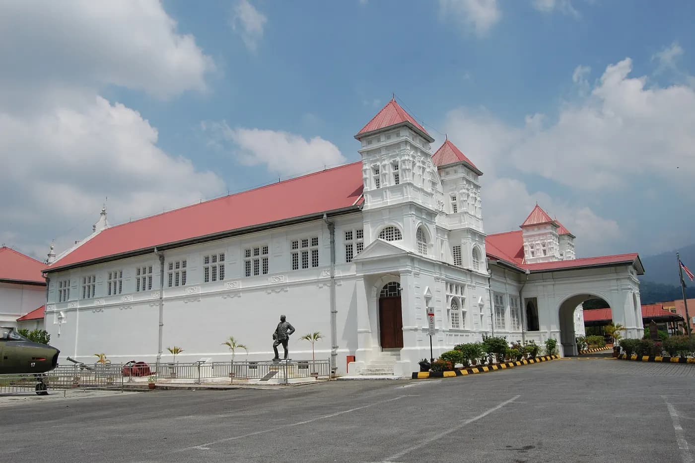 The white historic exterior of Perak Museum in Taiping