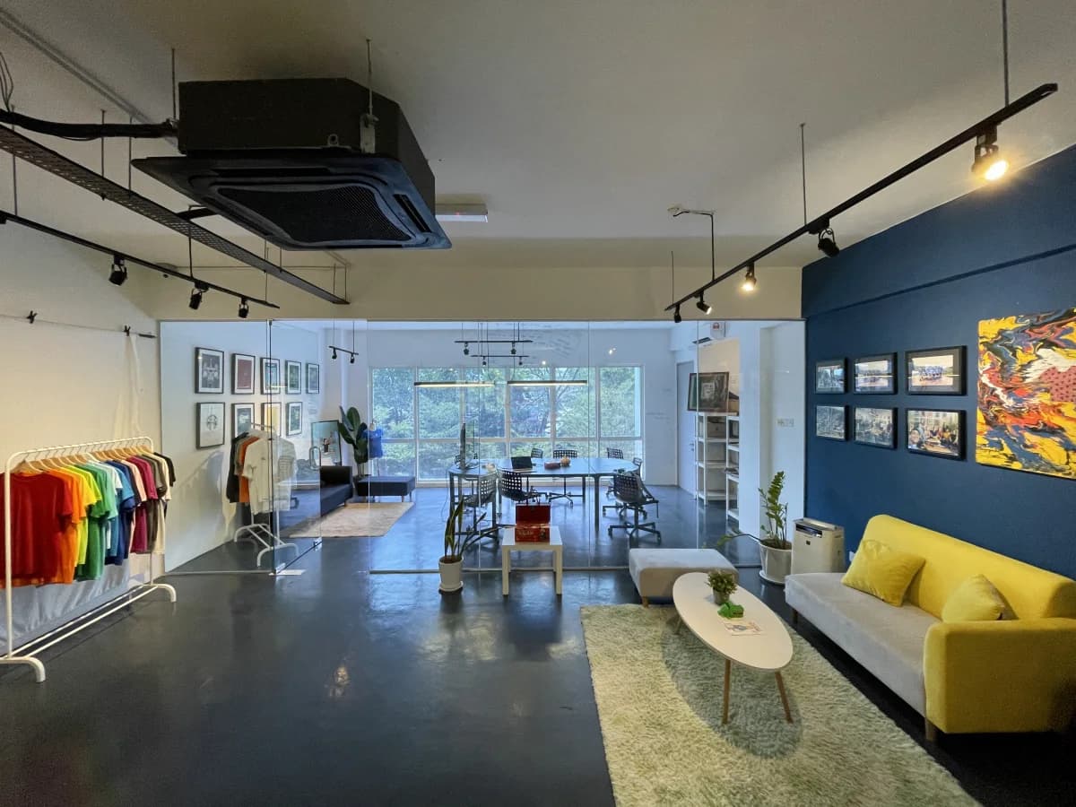 SaltyCustoms apparel showroom and office interior in Glomac Damansara
