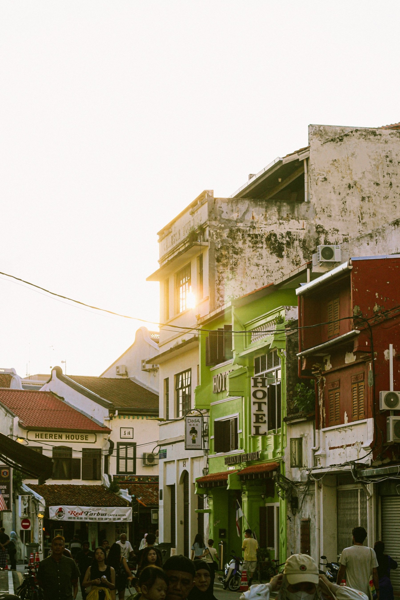 Visitors walking through Jonker Street in Melaka