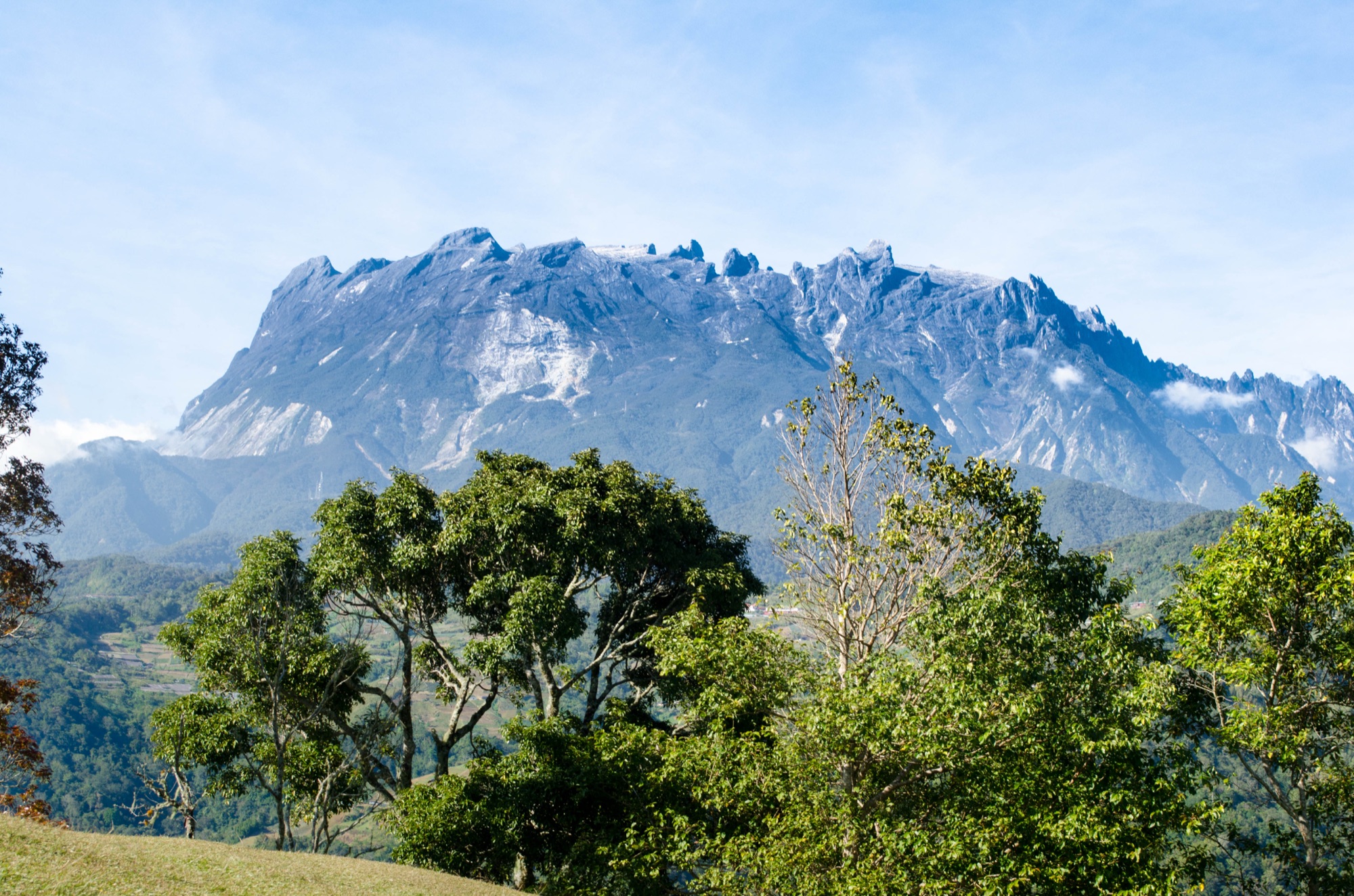 Mount Kinabalu seen from Kundasang in Sabah
